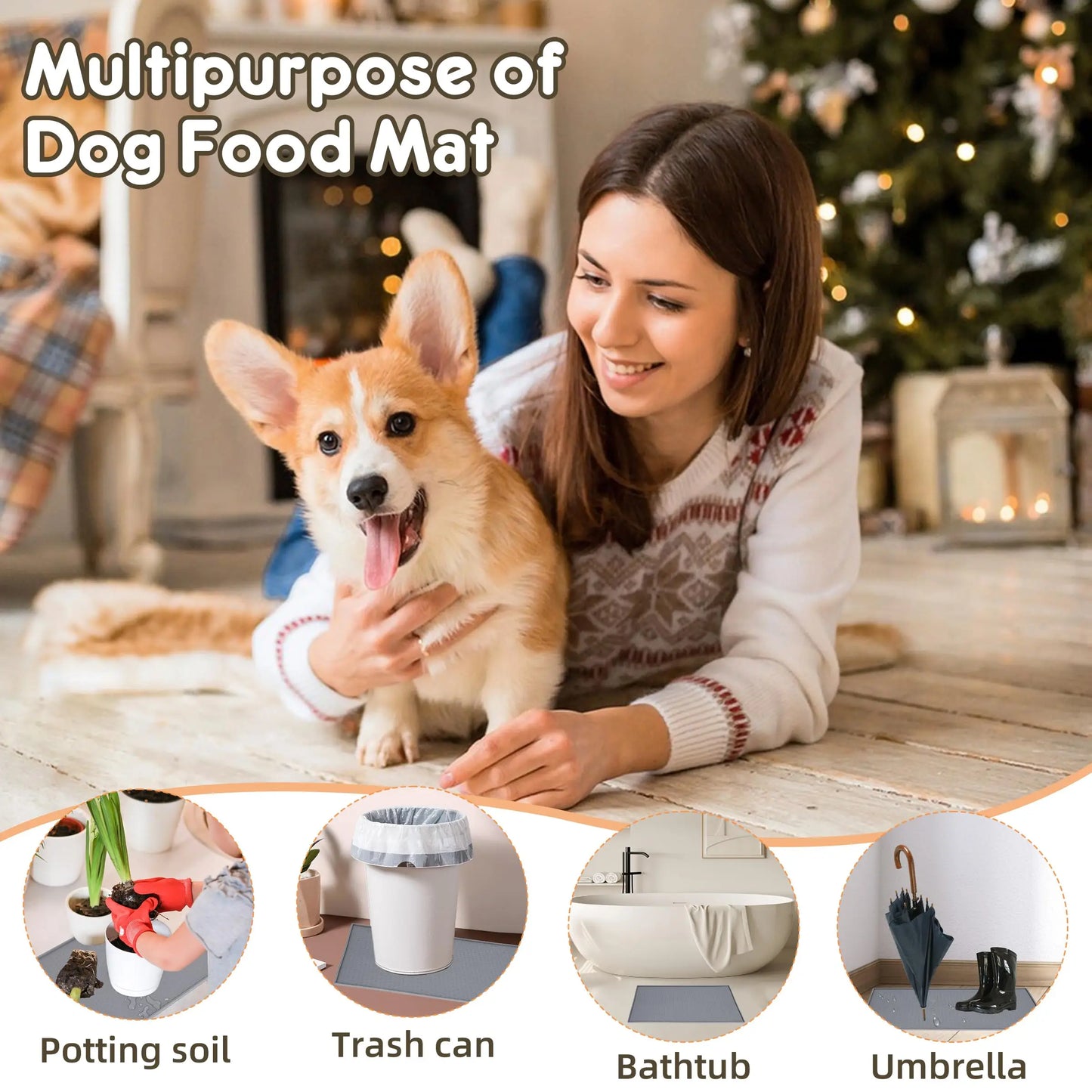 Foldable Cat and Dog Feeding Mat